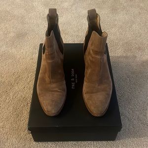 Rag and Bone Walker Boot in camel suede